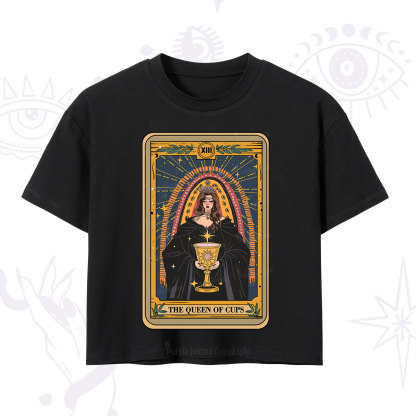 Purplehecate The Queen of Cups Tarot Crop T-Shirt