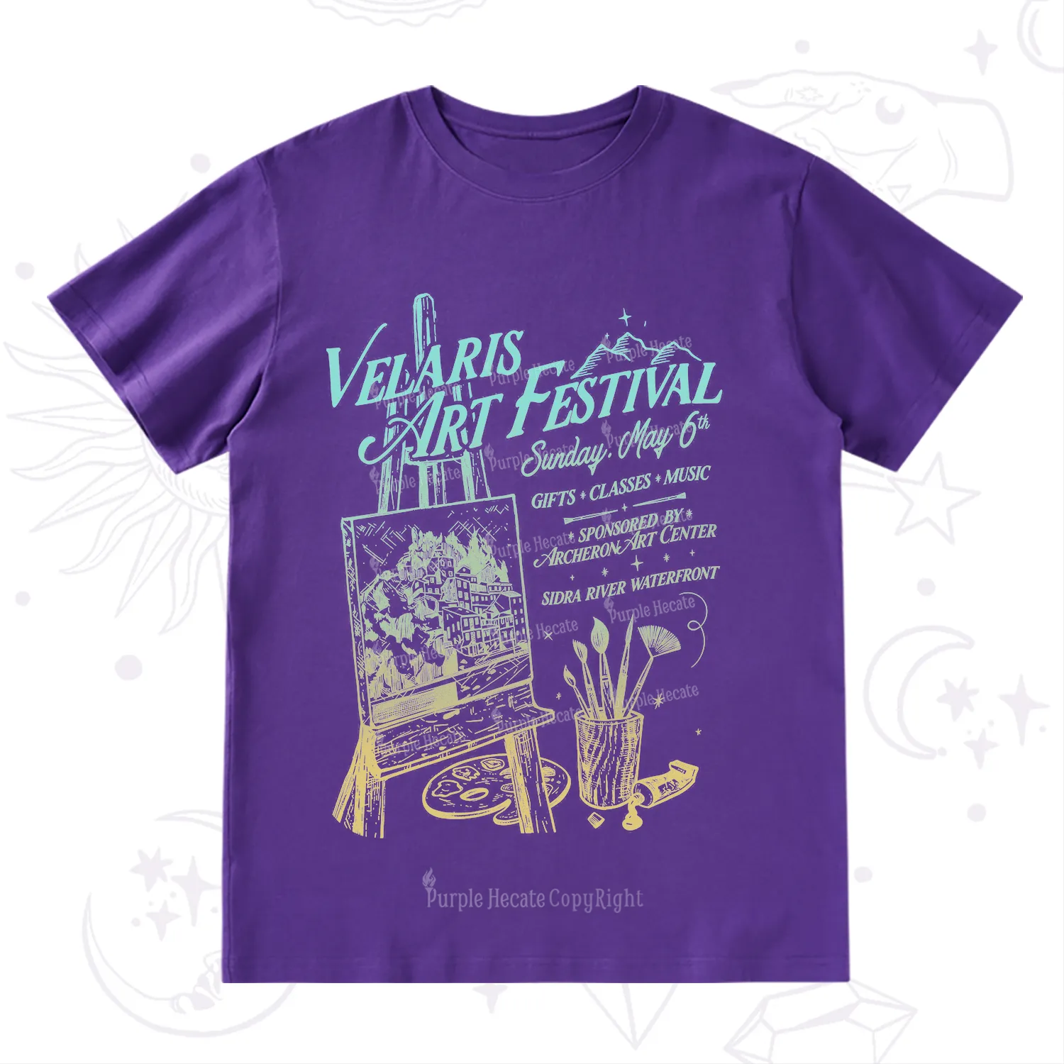 Purplehecate Starlight Court Art Show T-Shirt