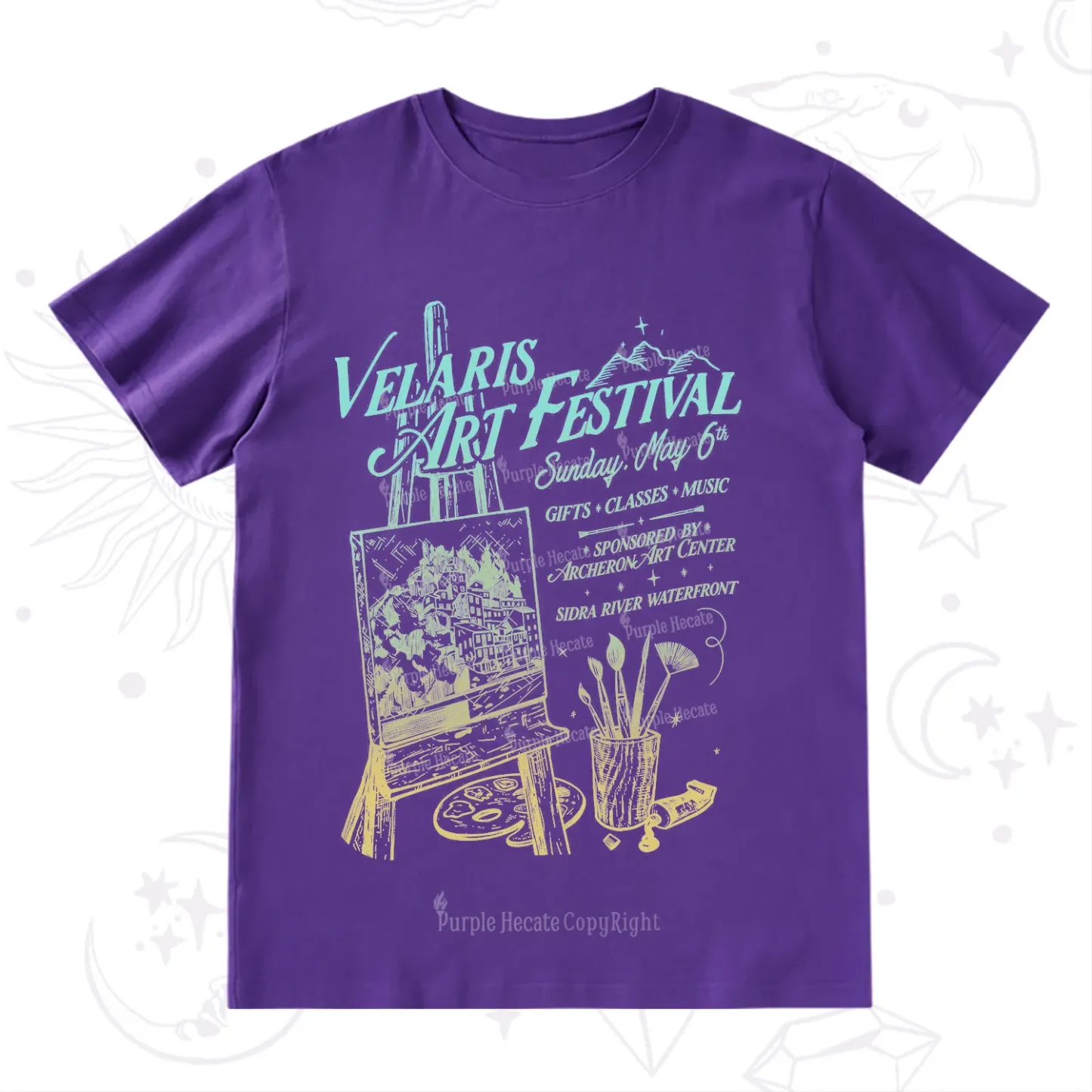 Purplehecate Starlight Court Art Show T-Shirt