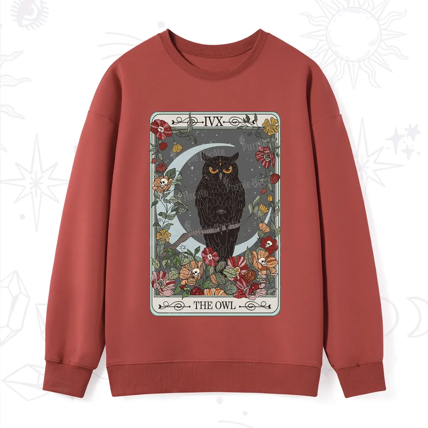 Purplehecate The Owl Tarot Sweatshirt