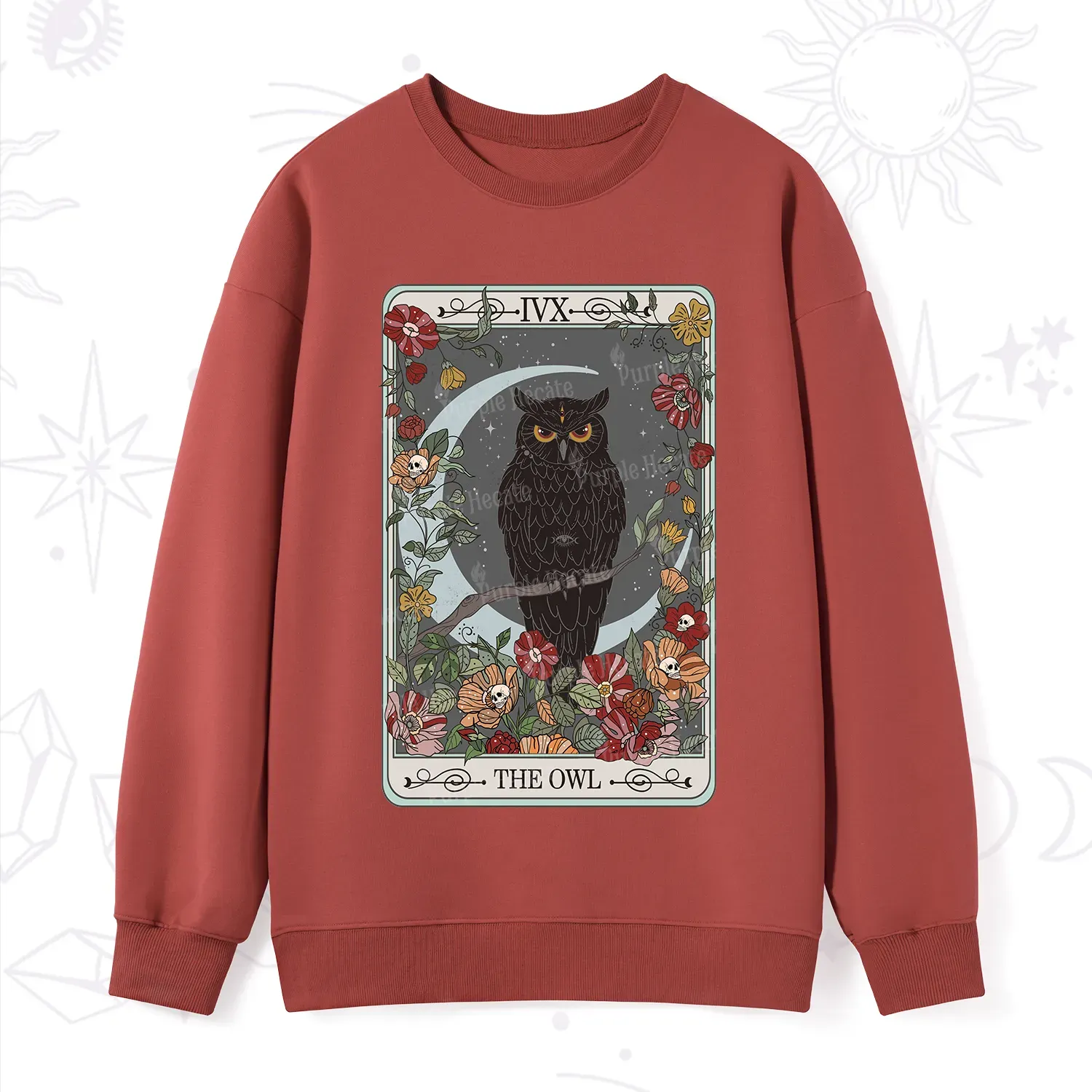 Purplehecate The Owl Tarot Sweatshirt