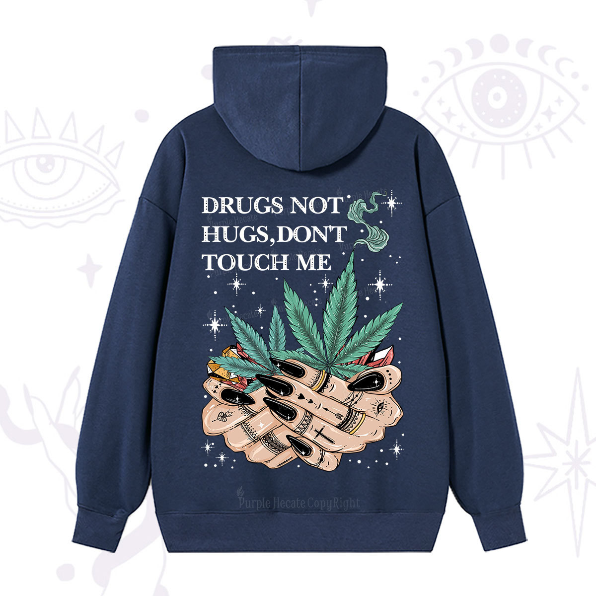 Purplehecate Drugs Not Hugs Hoodie