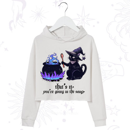 Purplehecate Trust Your Instincts Crop Hoodie