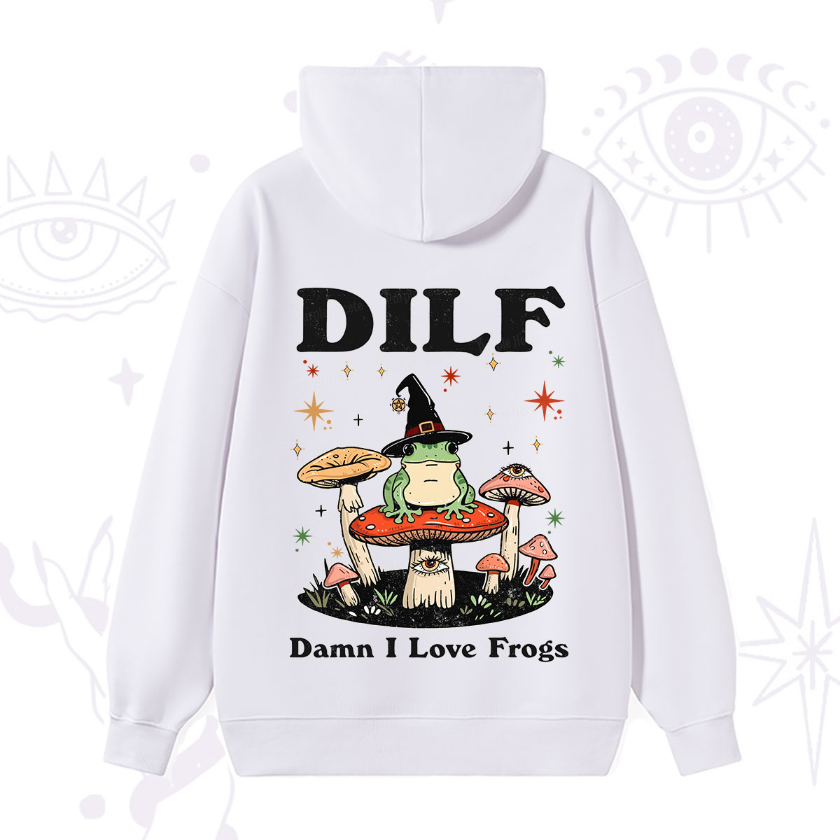 Purplehecate Dilf Damn I Love Frogs Hoodie