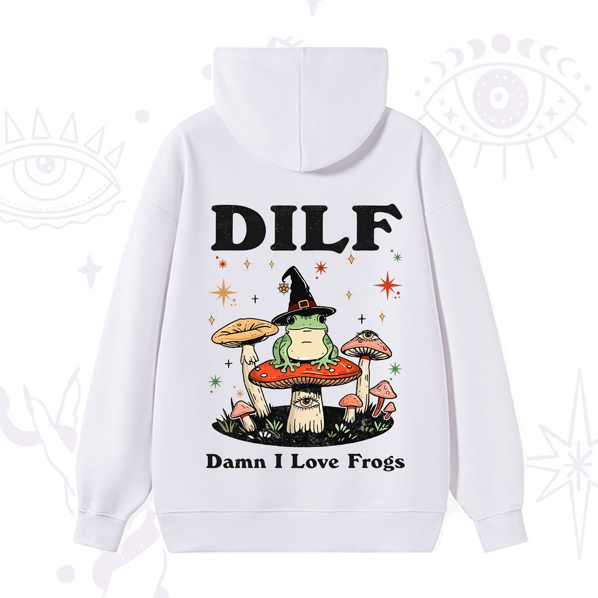 Purplehecate Dilf Damn I Love Frogs Hoodie