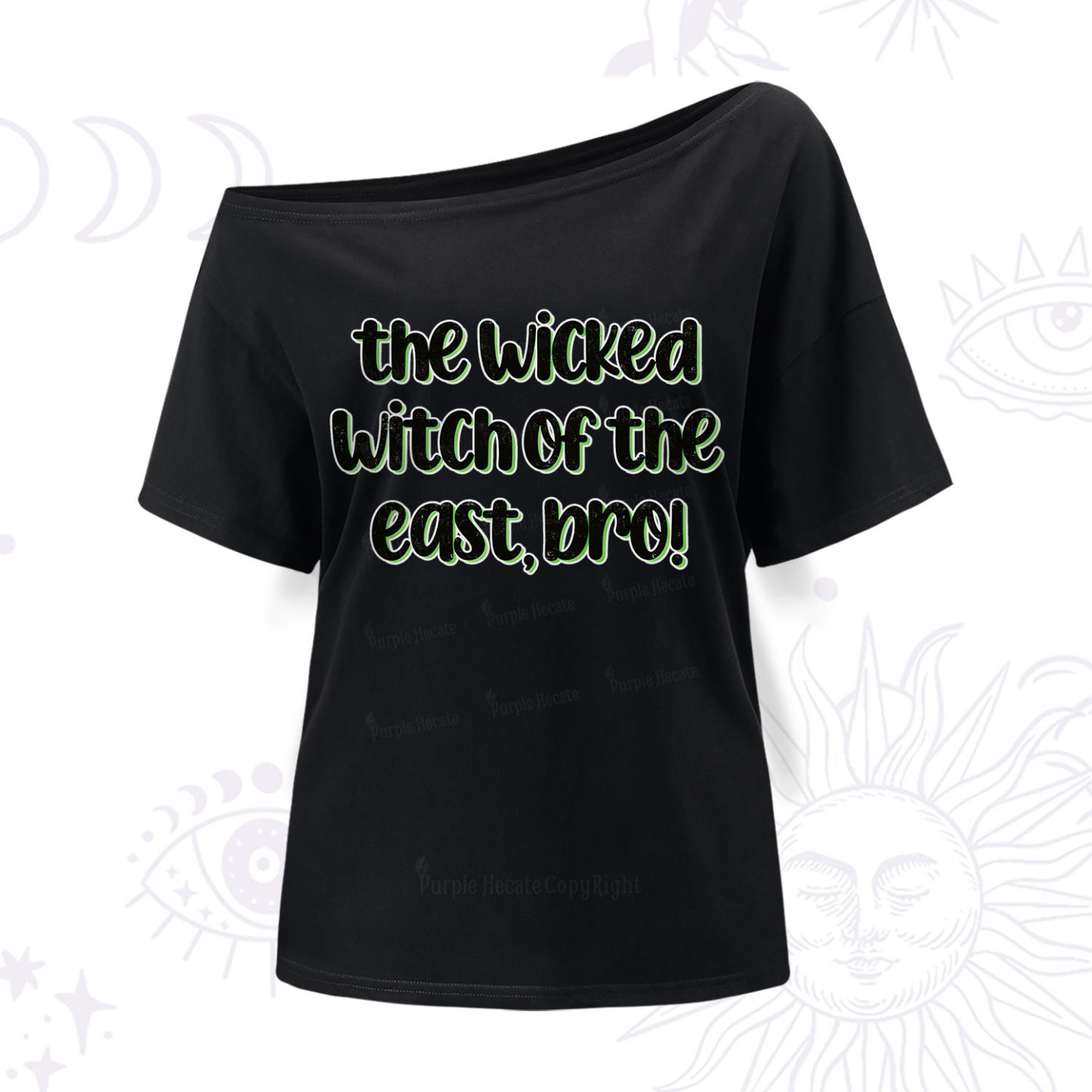 Purplehecate The Wicked Witch of the East Bro One Shoulder T-Shir