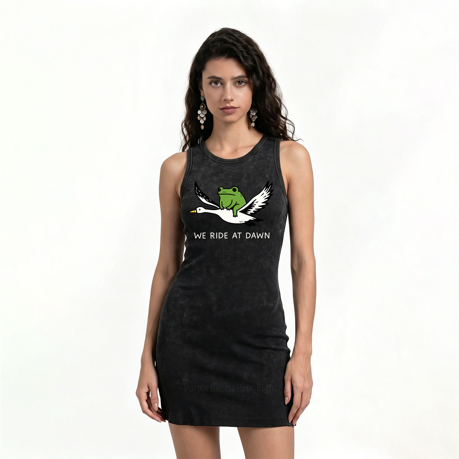 Purplehecate We Ride at Dawn Vintage Bodycon Tank Dress