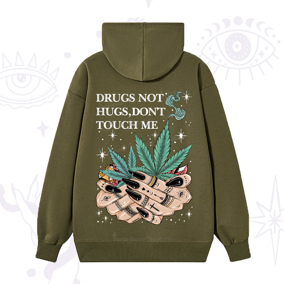 Purplehecate Drugs Not Hugs Hoodie