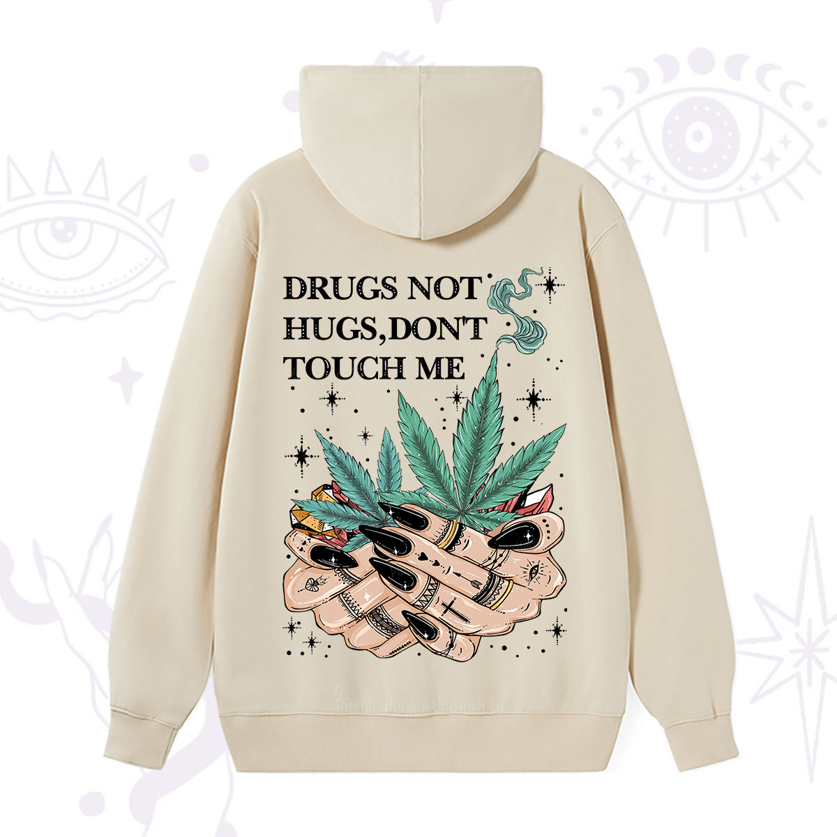 Purplehecate Drugs Not Hugs Hoodie