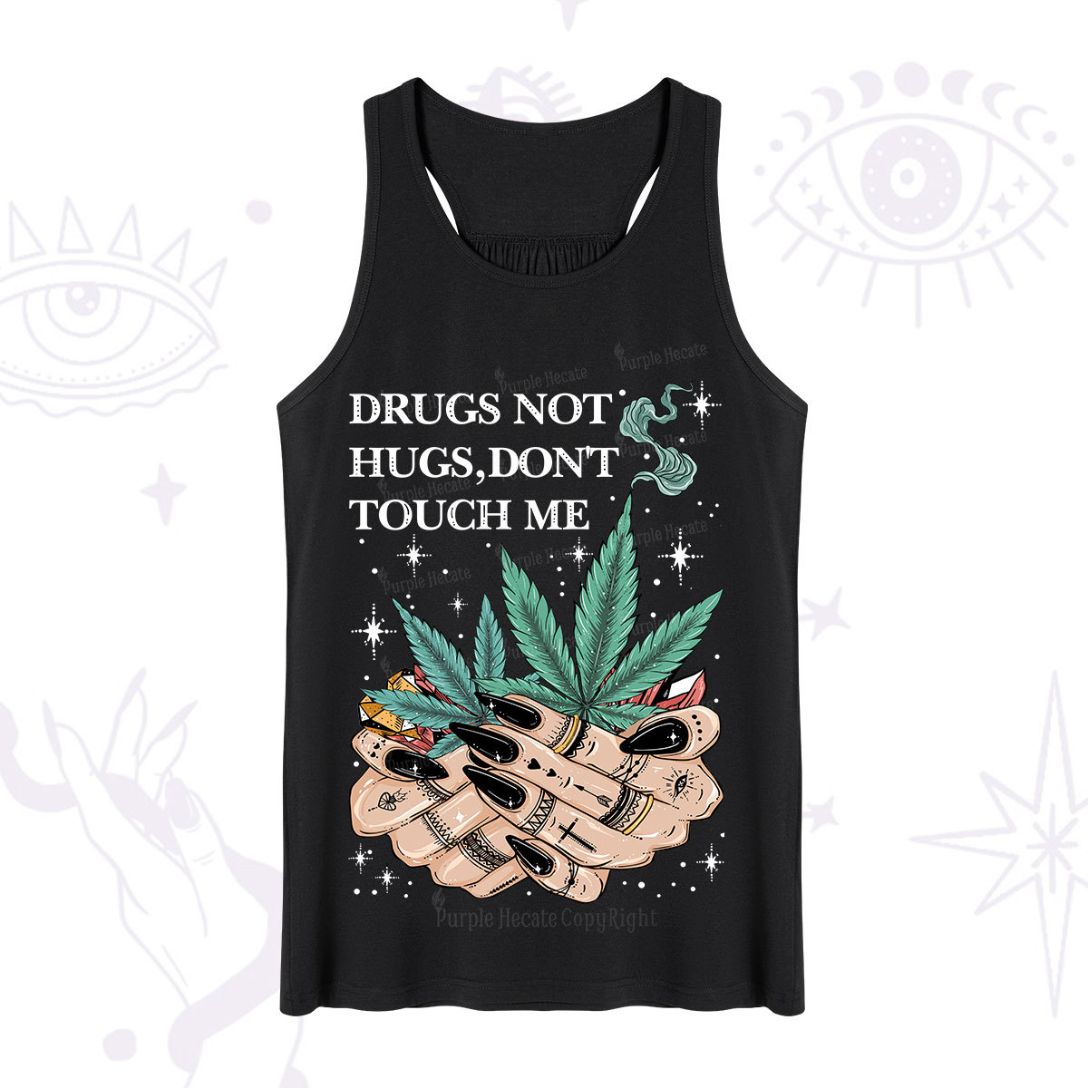 Purplehecate Drugs Not Hugs Tank