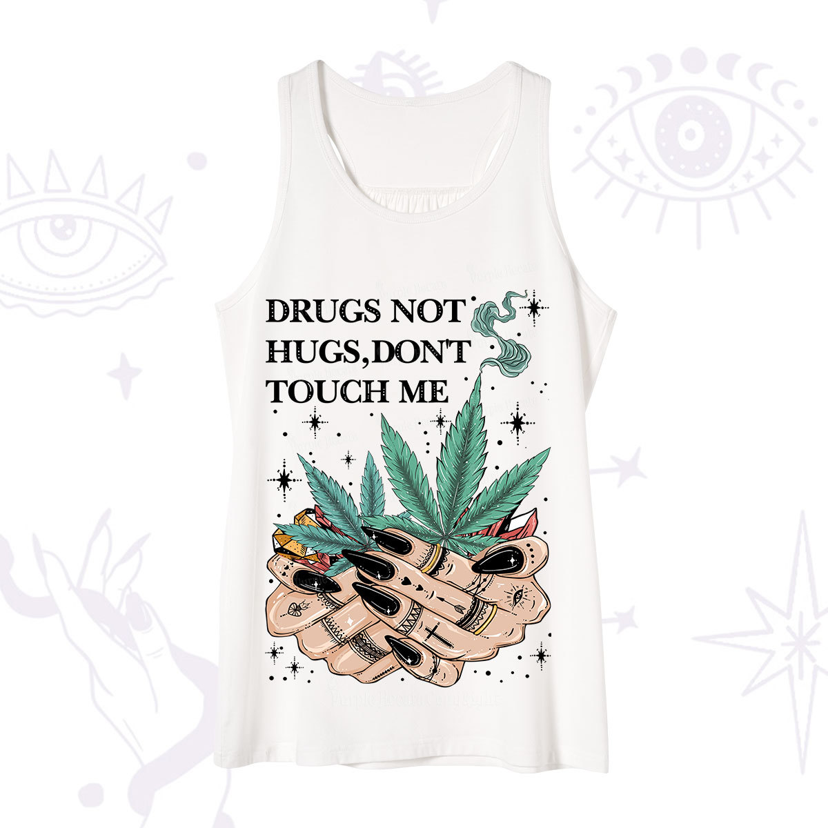 Purplehecate Drugs Not Hugs Tank