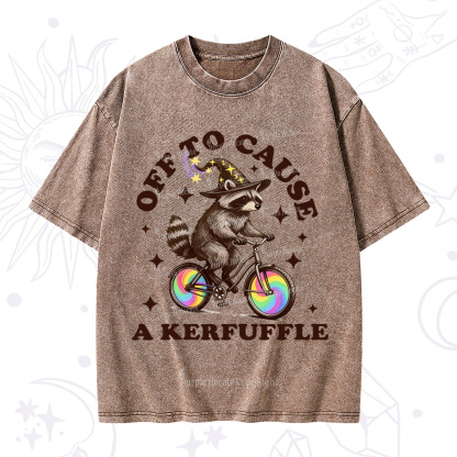 Purplehecate Off To Cause A Kerfuffle Washed T-Shirt