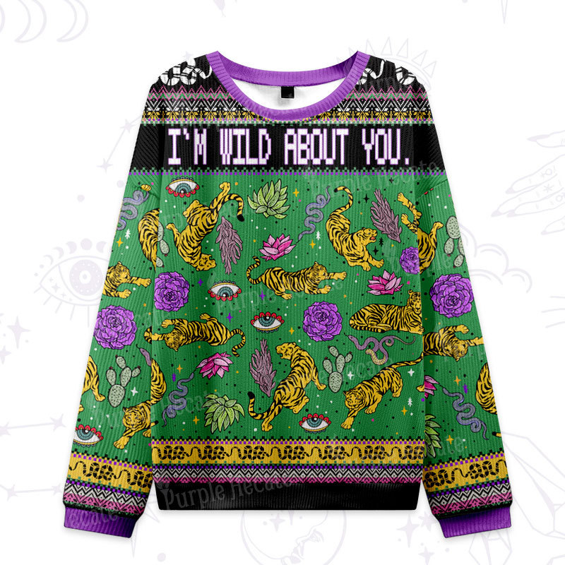 Magic Purplehecate I'm Wild About You Ugly Valentine Sweatshirt