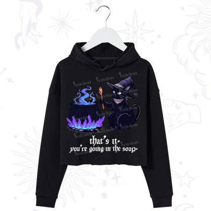 Purplehecate Trust Your Instincts Crop Hoodie