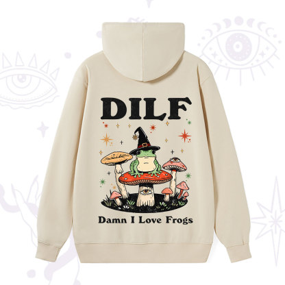 Purplehecate Dilf Damn I Love Frogs Hoodie