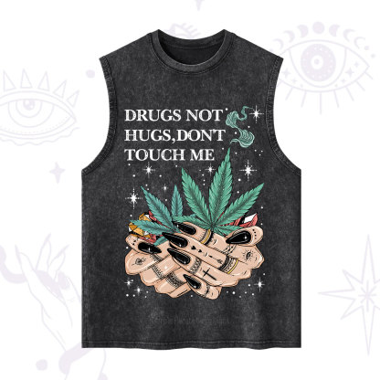 Purplehecate Drugs Not Hugs Washed Tank