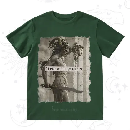 Purplehecate Medusa Girls Will Be Girls T-Shirt