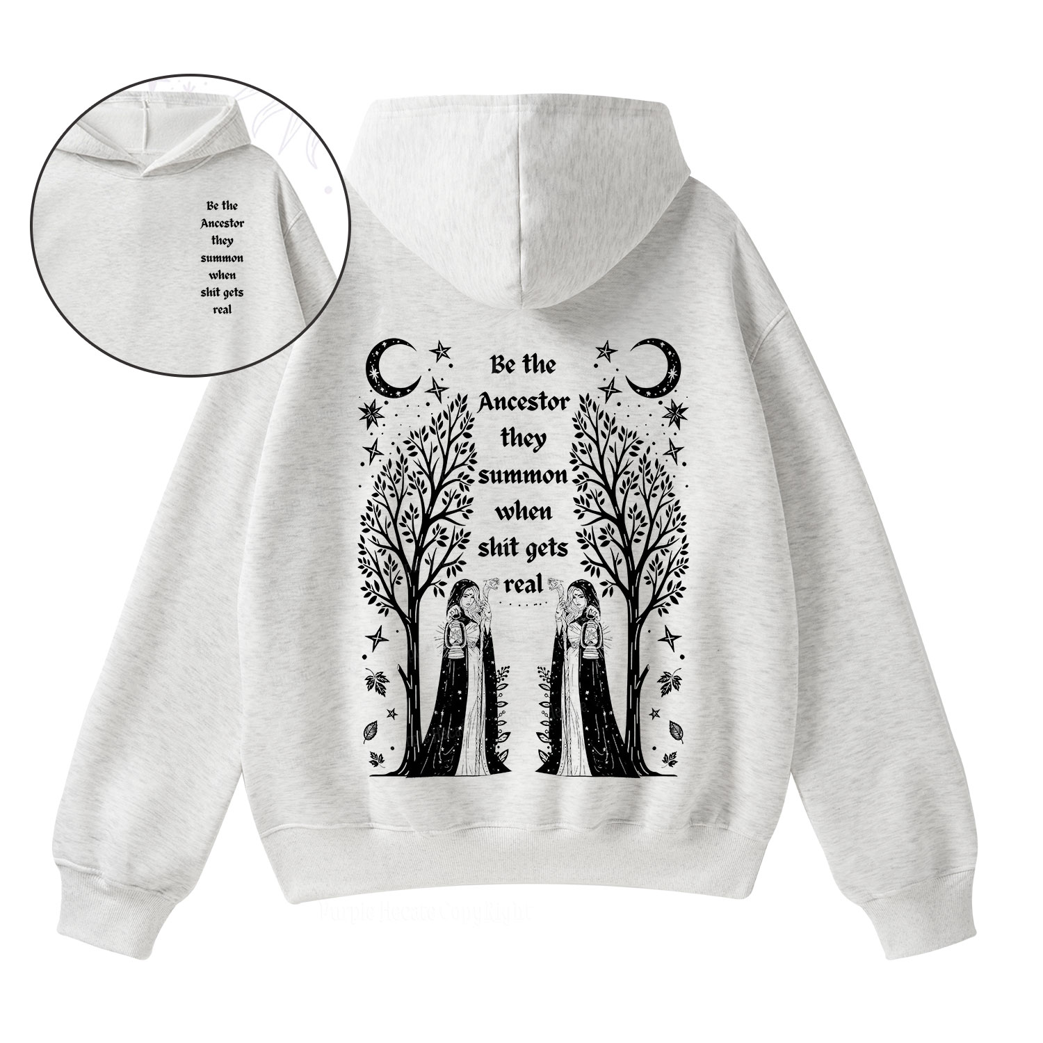 Purplehecate Be The Ancestor They Summon When Shit Gets Real  Fleece Hoodie Suit
