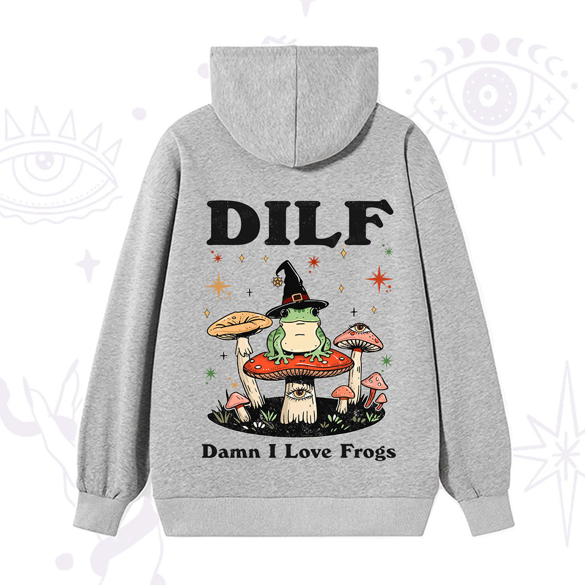 Purplehecate Dilf Damn I Love Frogs Hoodie