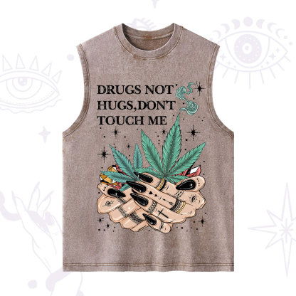 Purplehecate Drugs Not Hugs Washed Tank