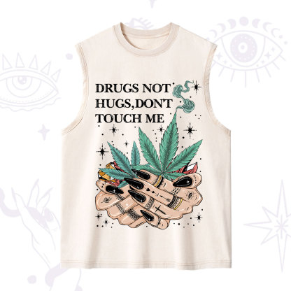 Purplehecate Drugs Not Hugs Washed Tank