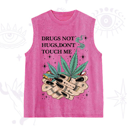 Purplehecate Drugs Not Hugs Washed Tank