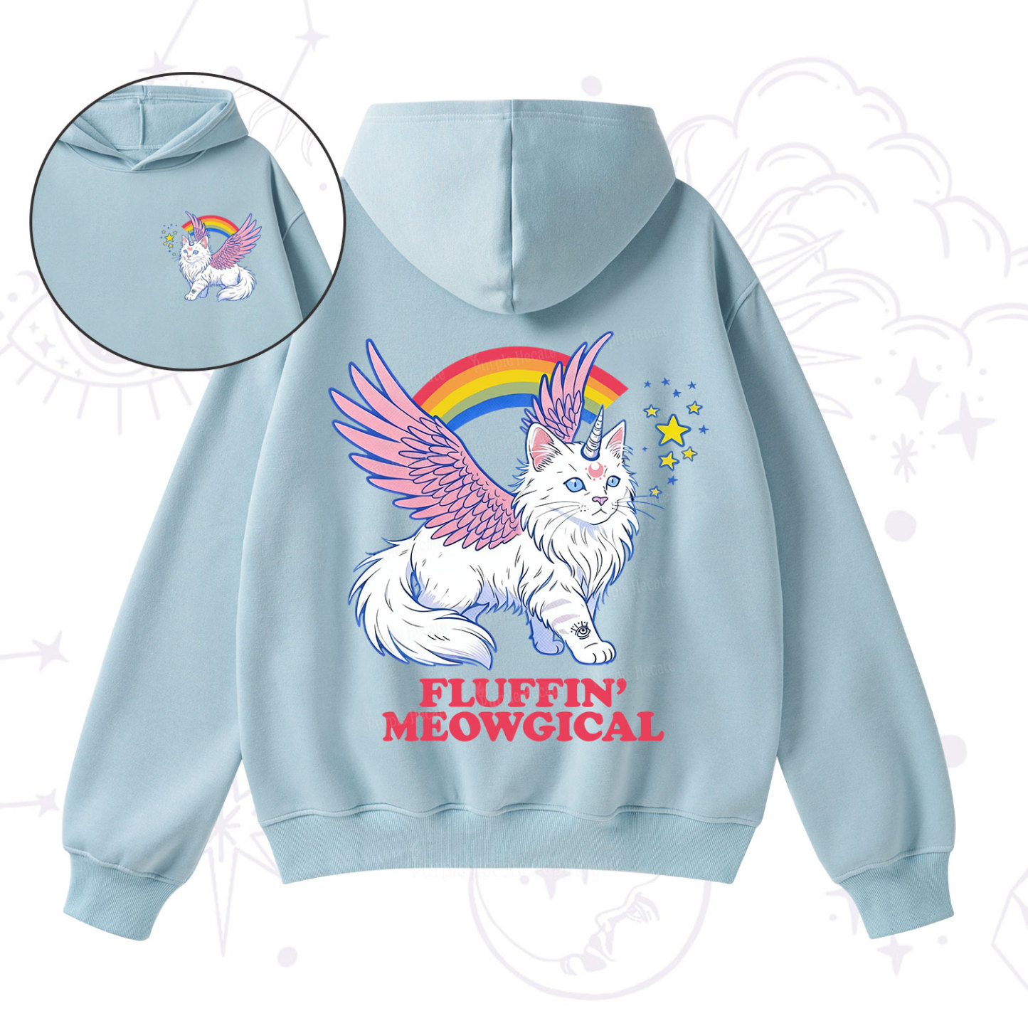 [Copy]Purplehecate Ew People Cat Fleece Hoodie Suit