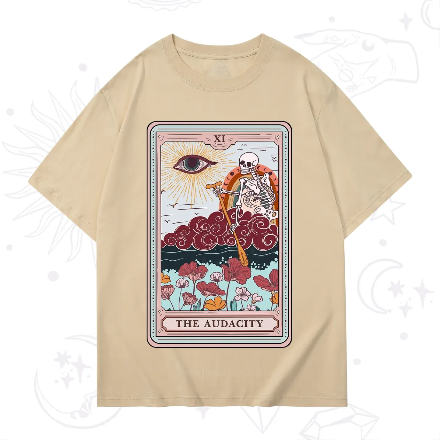 Purplehecate The Audacity Tarot Card T-Shirt