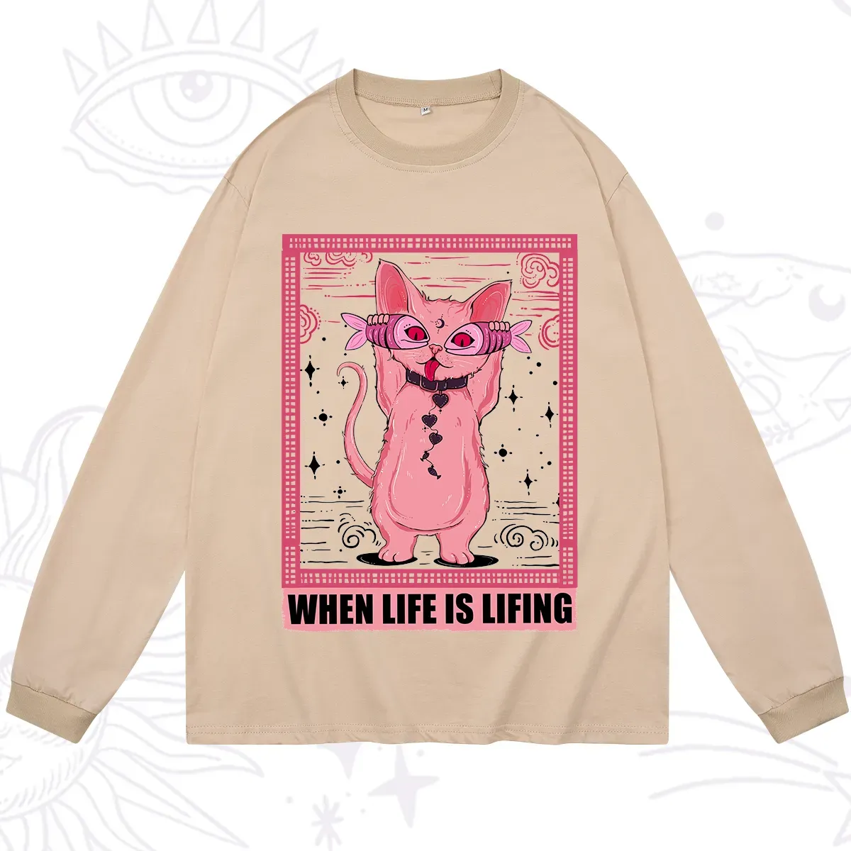 Purplehecate When Life Is Lifting Long Sleeve T-Shirt