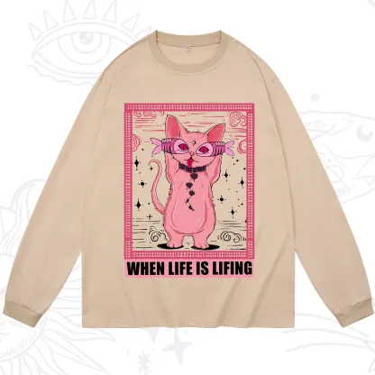 Purplehecate When Life Is Lifting Long Sleeve T-Shirt
