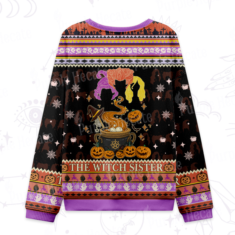 Purplehecate The Witchling Sister Ugly Halloween Sweatshirts
