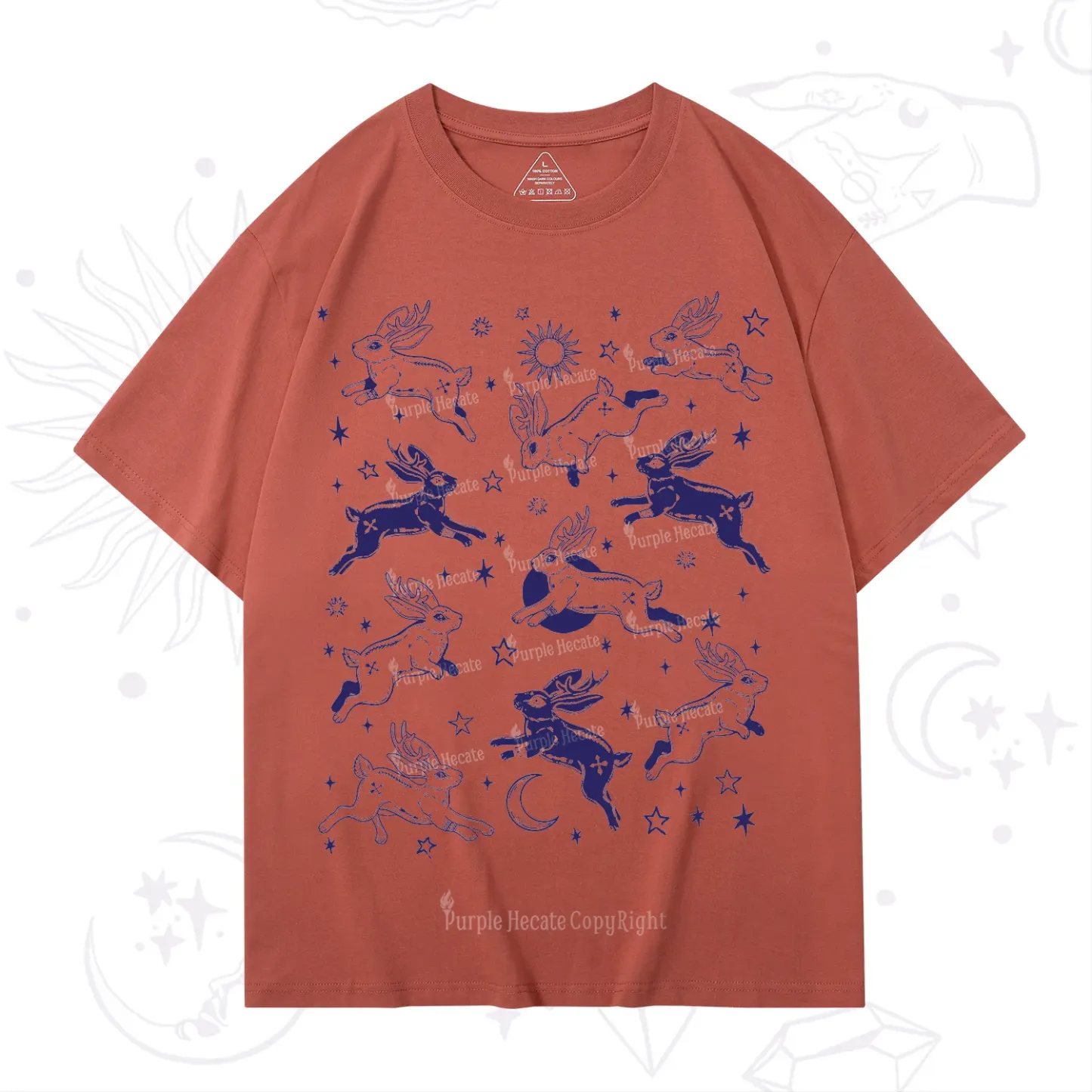 Purplehecate Bunnies in Space T-Shirt