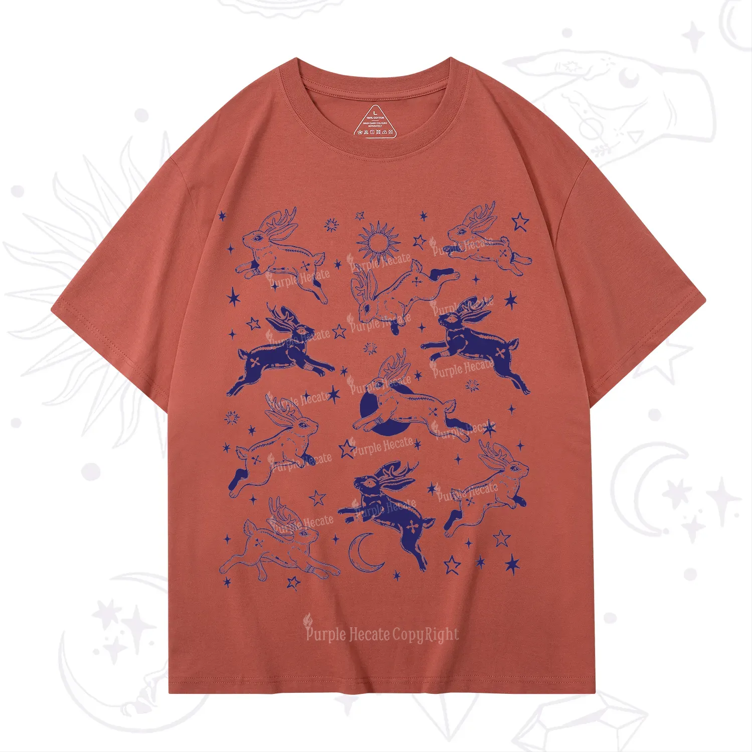 Purplehecate Bunnies in Space T-Shirt