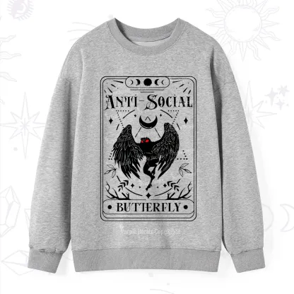 Purplehecate The Antisocial Butterfly Oracle Card Sweatshirt