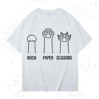 Purplehecate Rock Paper Scissors Cat Paw Edition T-Shirt