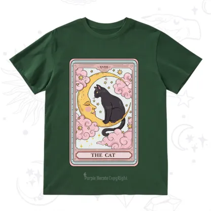 Purplehecate The Cat Tarot Card T-Shirt