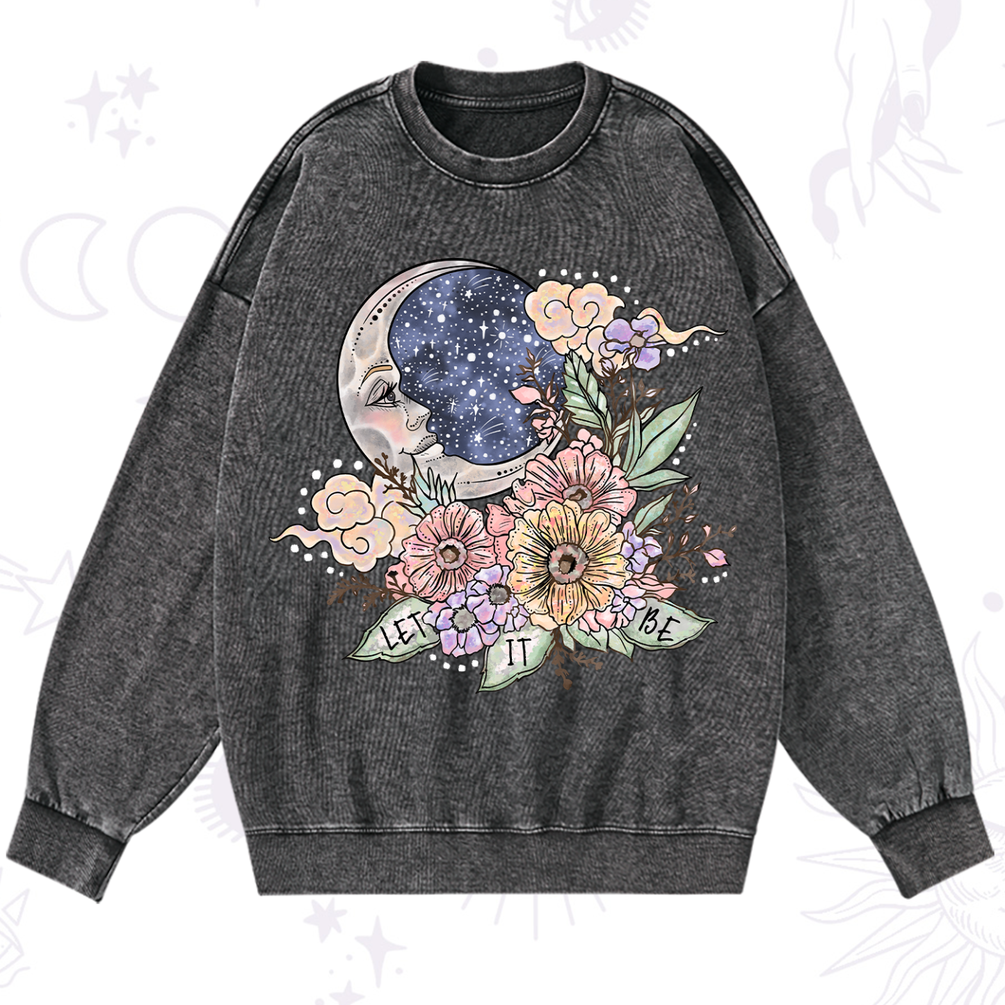 Magic Purplehecate Let It Be Washed Sweatshirt