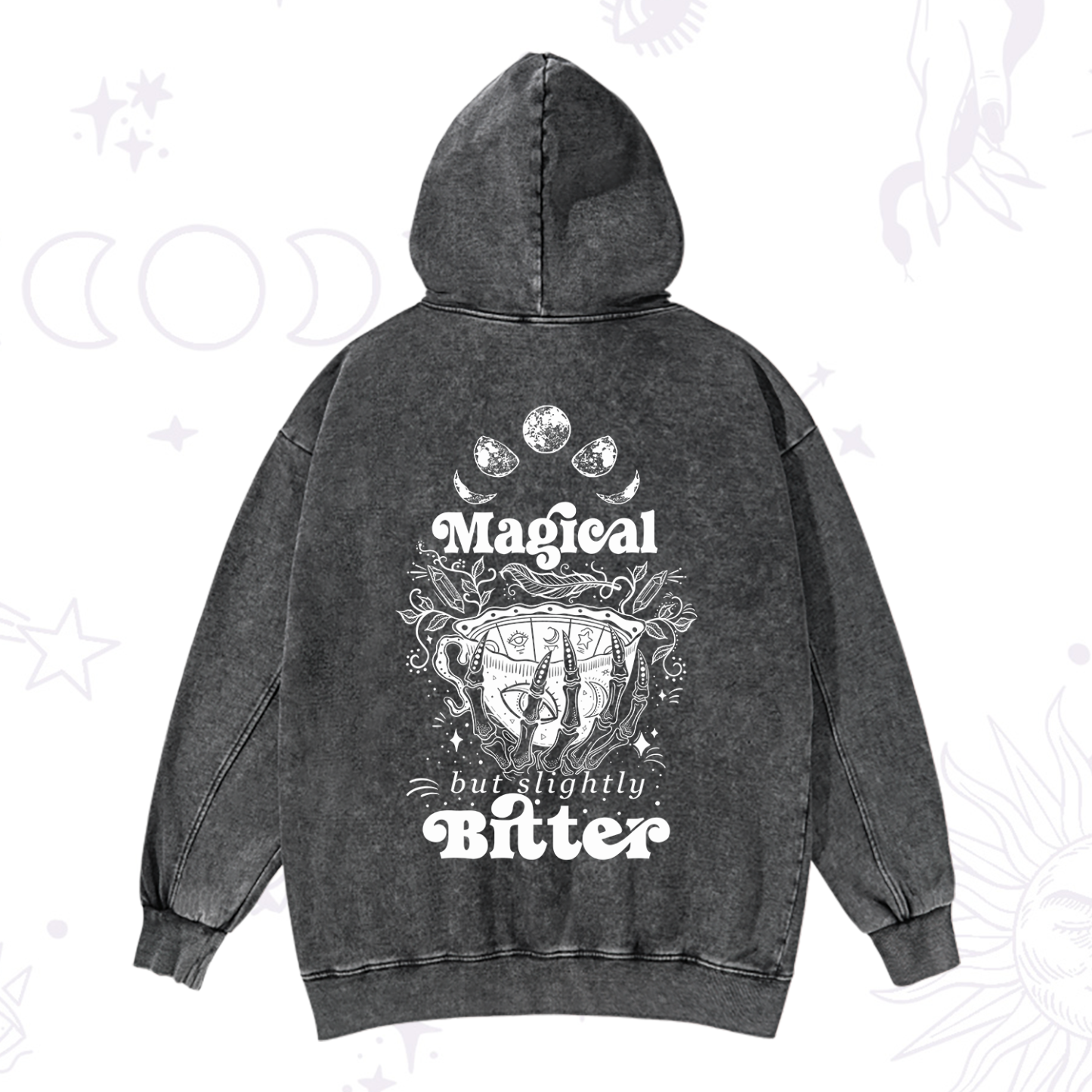 Magic Purplehecate Magical But Slightly Bitter Washed Hoodie