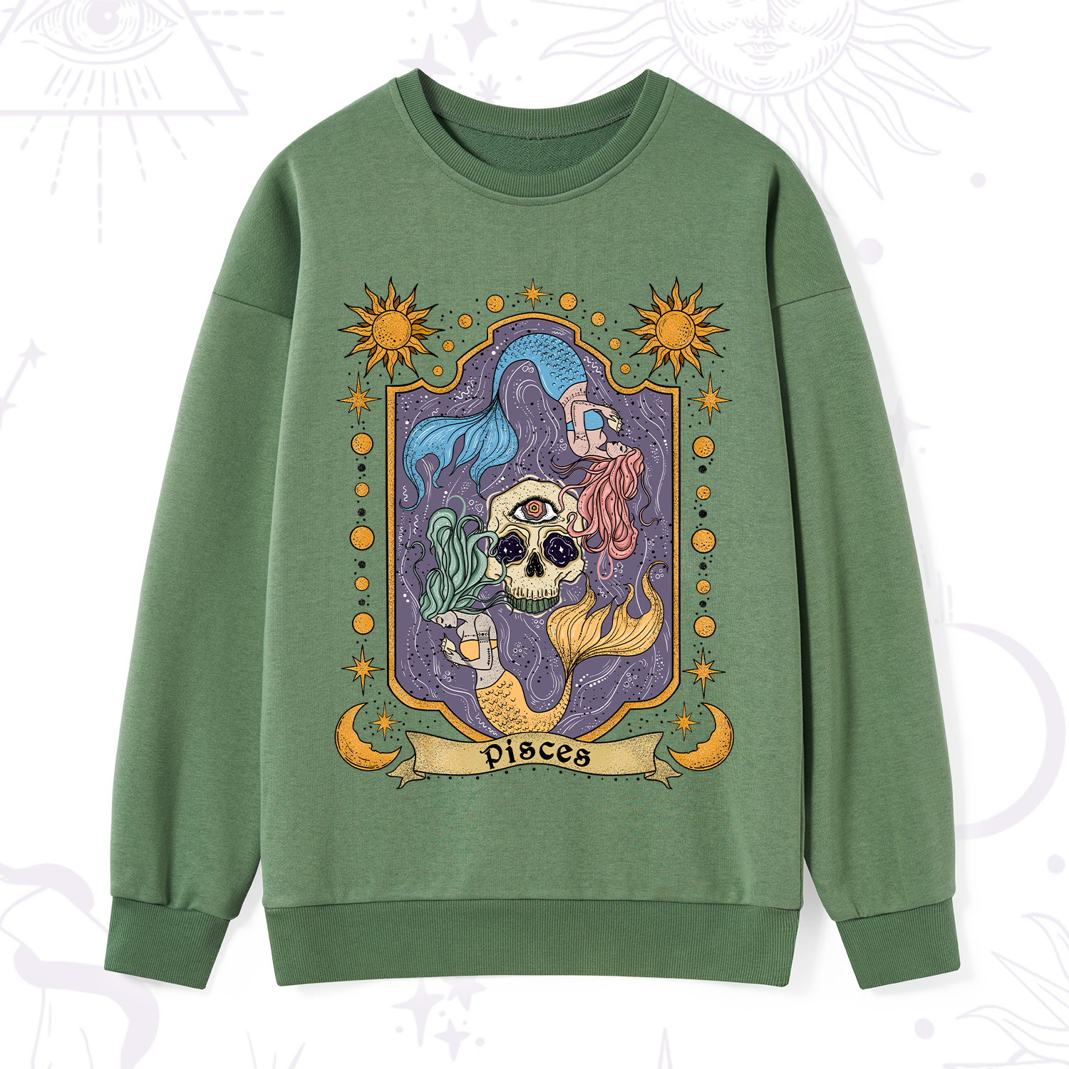 Purplehecate Pisces Zodiac Sweatshirt