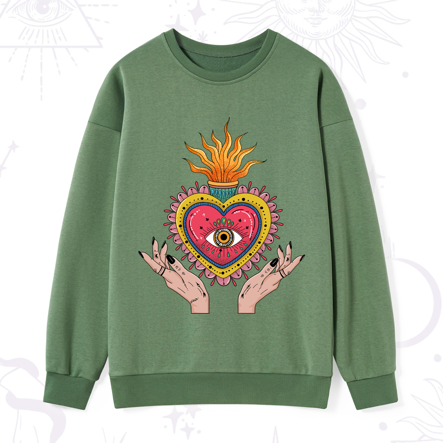 Purplehecate The Fiery Eye Sweatshirt
