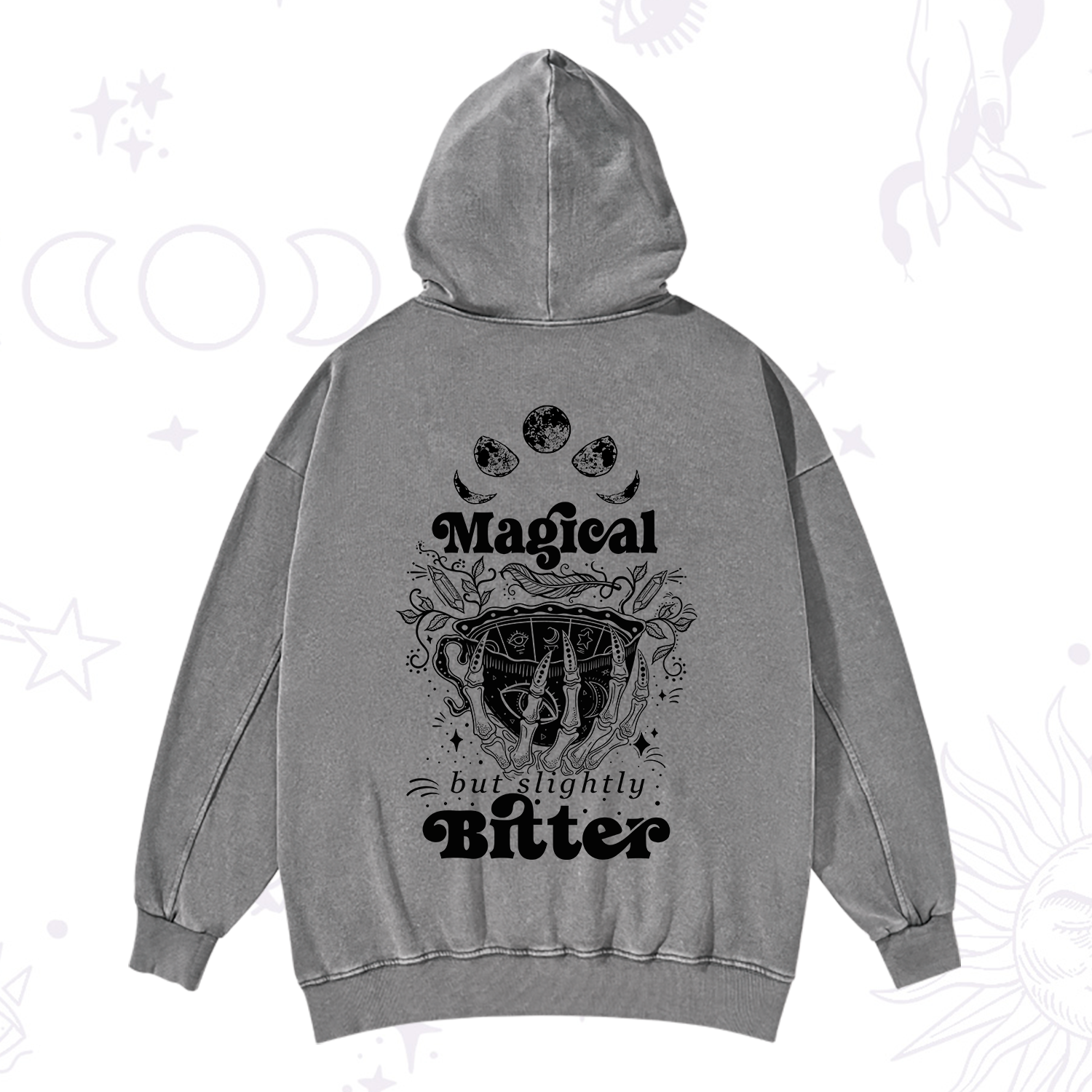 Purplehecate Magical But Slightly Bitter Washed Hoodie