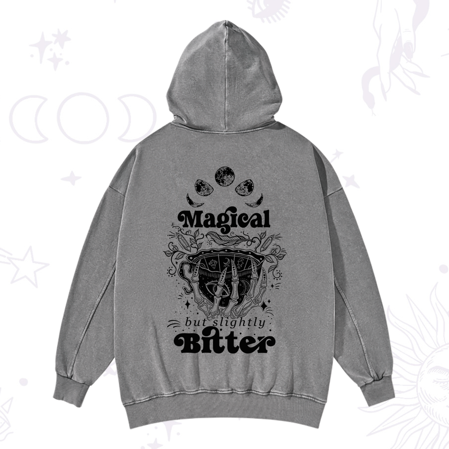 Purplehecate Magical But Slightly Bitter Washed Hoodie