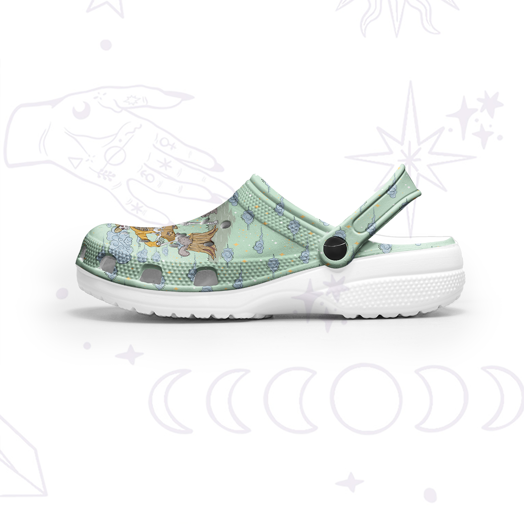 Purplehecate The Two Of Deez Tarot Rubber Clogs