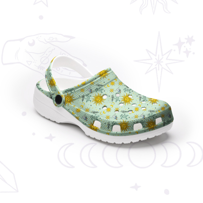 Purplehecate Magic of Sun and Moon Rubber Clogs