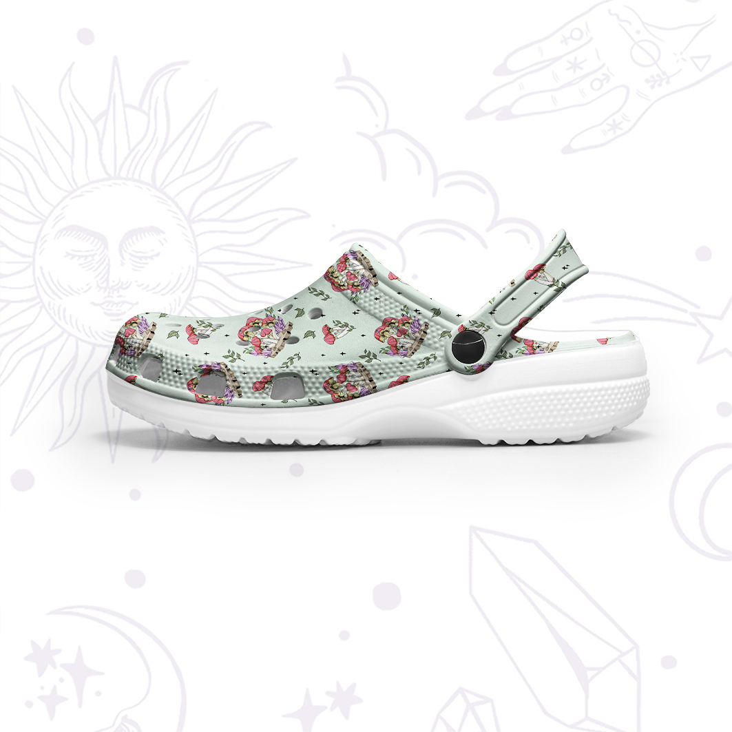 Purplehecate Fantasy Mushroom Rubber Clogs