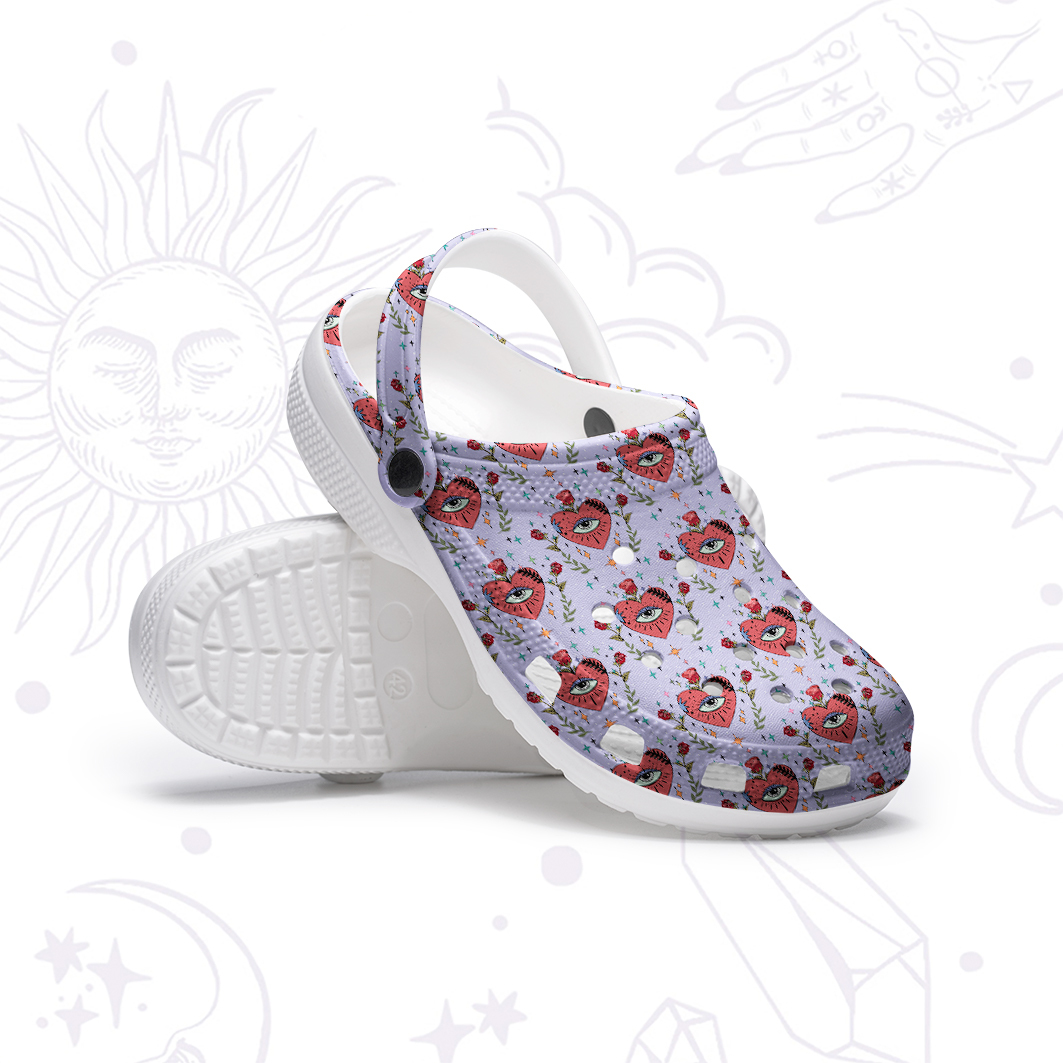 Purplehecate Mystic Eye Rubber Clogs