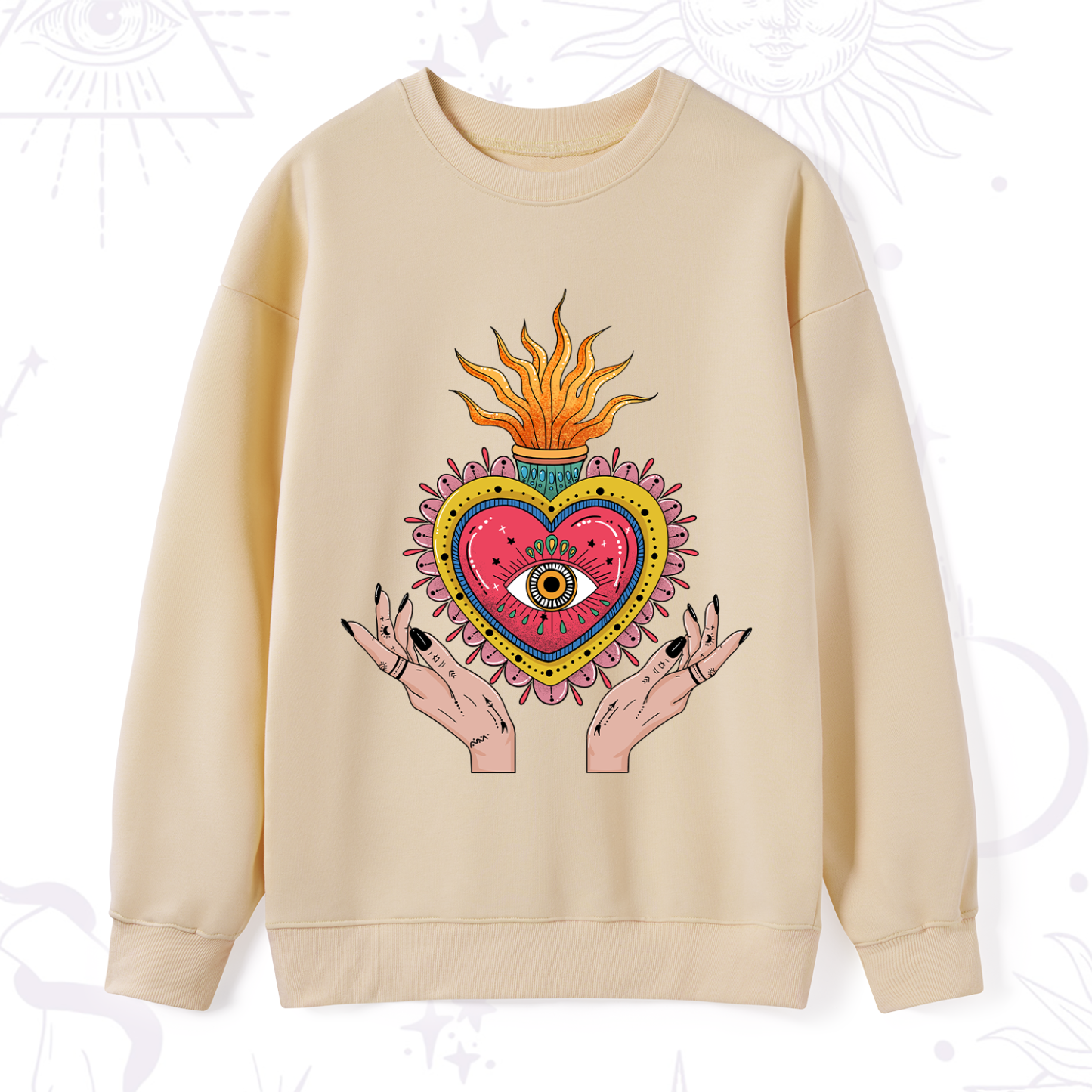 Purplehecate The Fiery Eye Sweatshirt