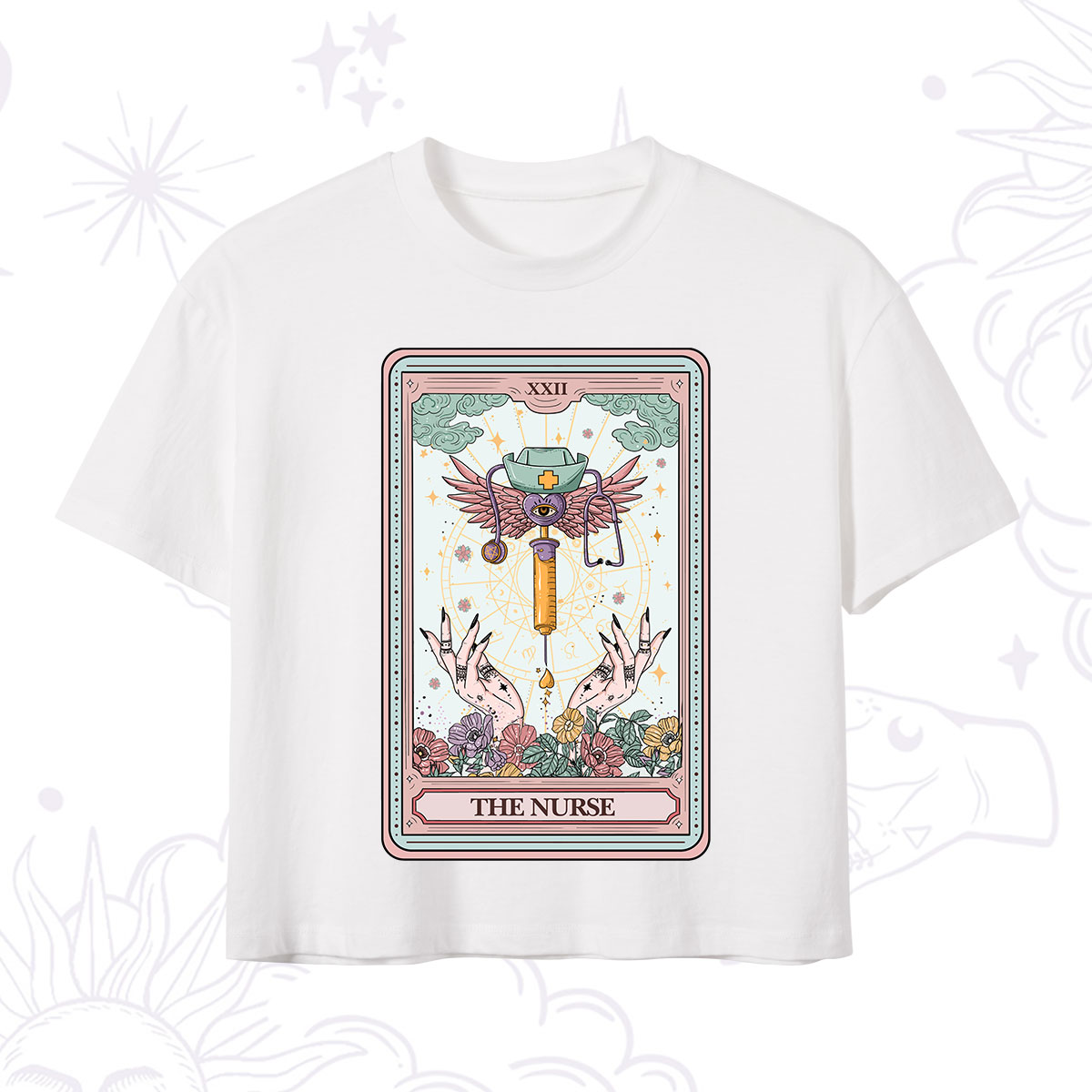Purplehecate The ER Nurse Tarot Crop T-Shirt