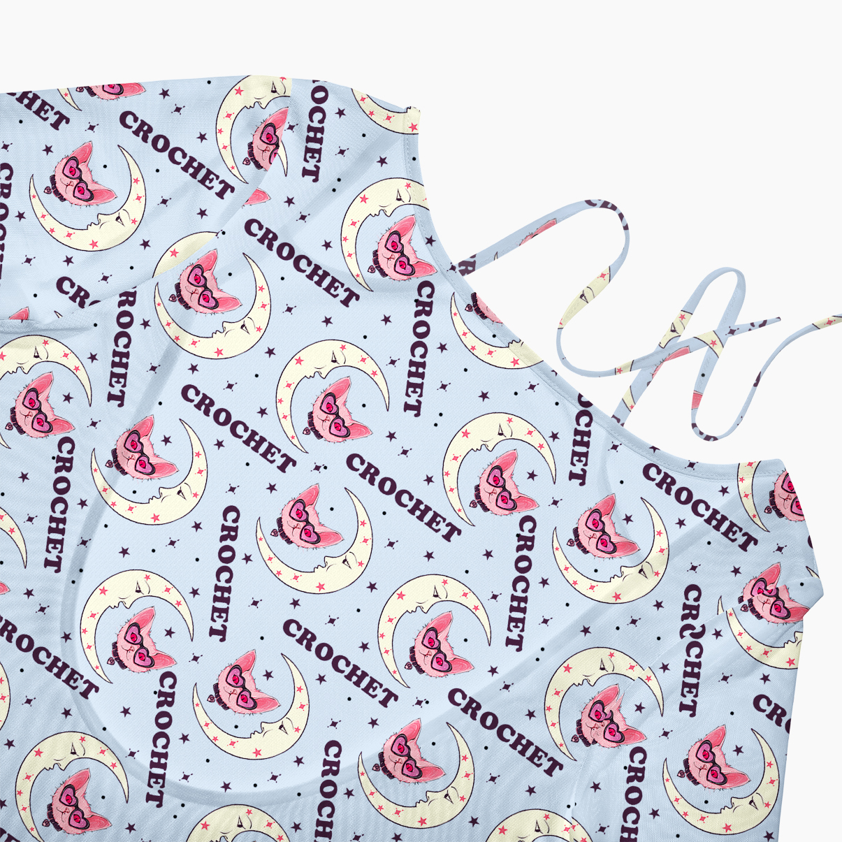 Purplehecate Cat Crochet Beachwear Cover-Up Dress