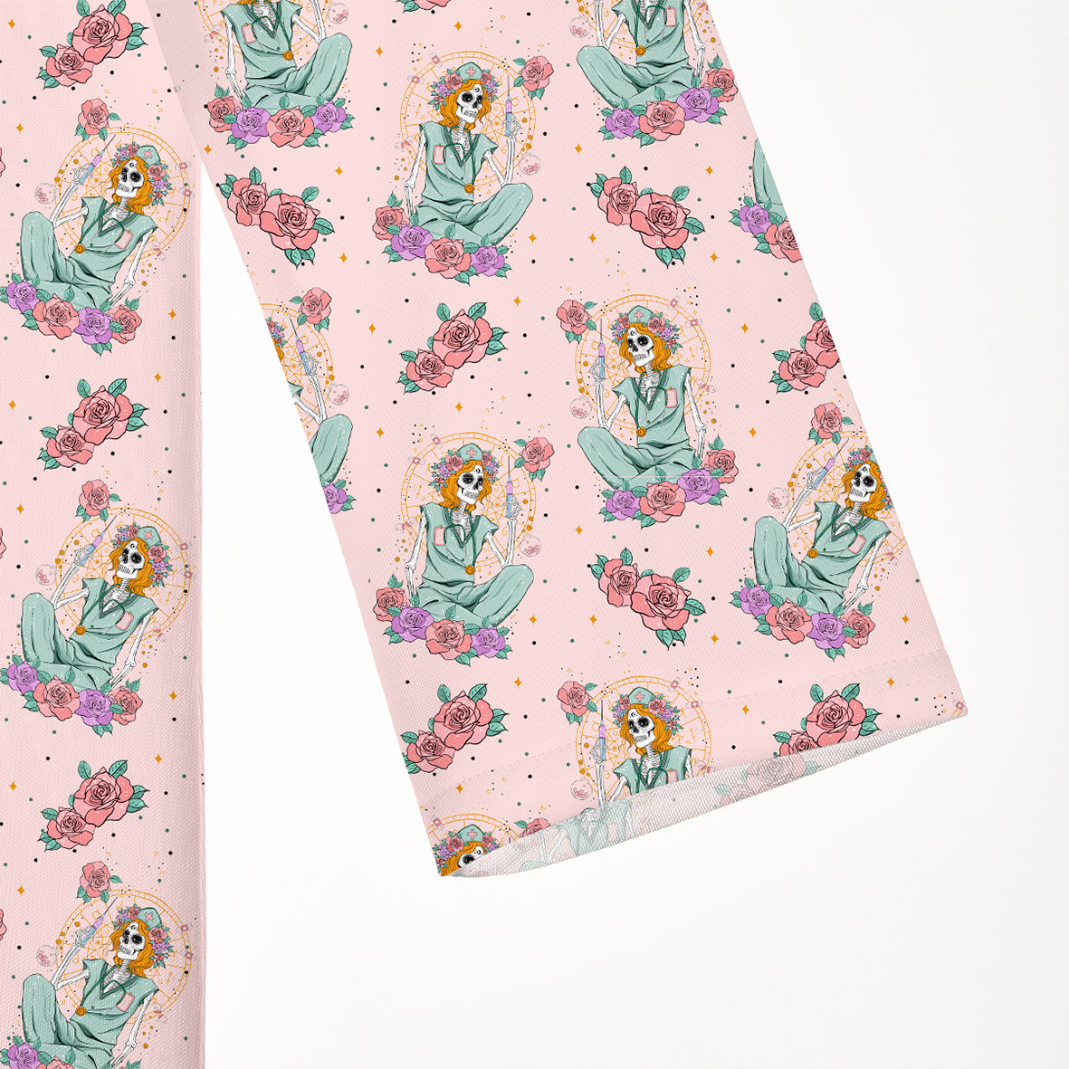 Purplehecate The Skeleton Nurse Beachwear Cover-Up Dress